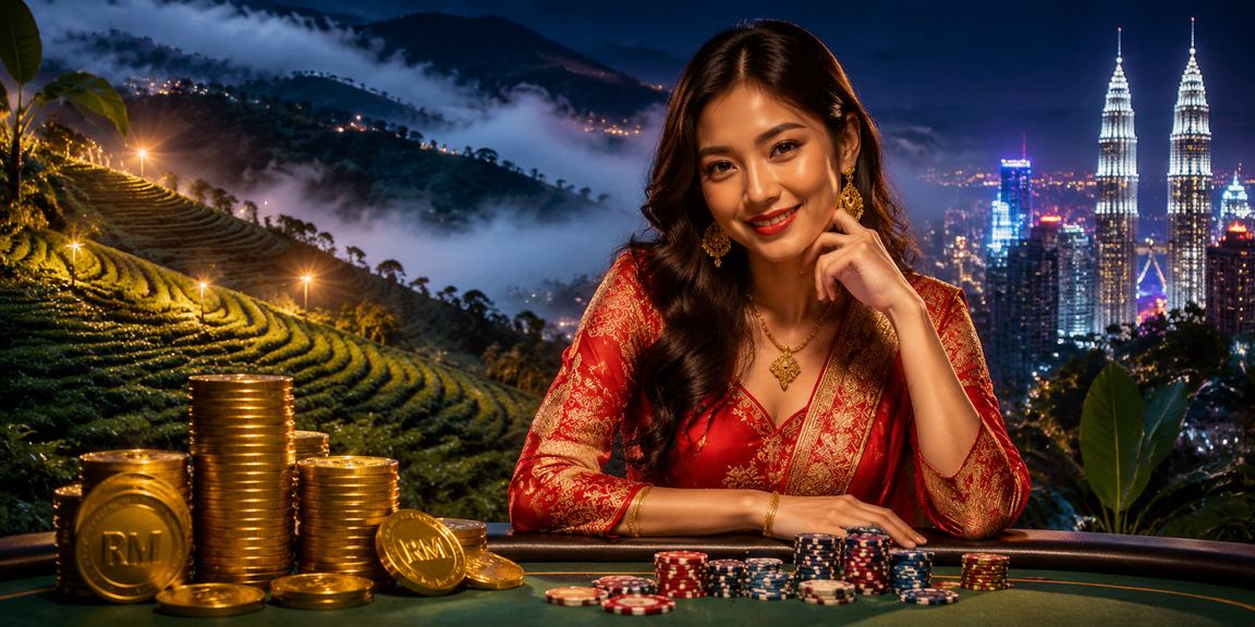 Bonus VIP kasino Malaysia bergaya mewah dengan suasana malam yang meriah